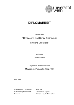 Chicano/a (Literature) - E