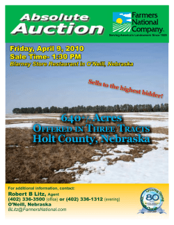 640 / Acres Holt County, Nebraska