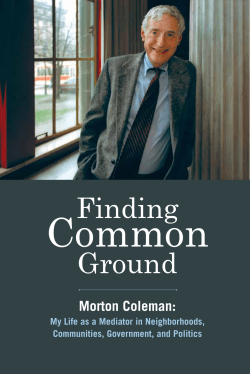 Finding Common Ground: Morton Coleman