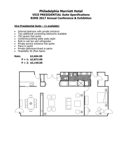 Marriott Suite Specs