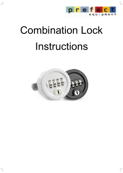 Combination Lock Instructions