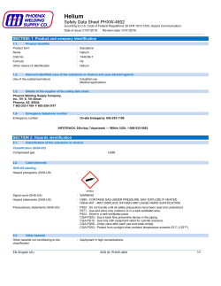 Helium - Phoenix Welding Supplies