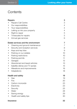 Looking After Your Home