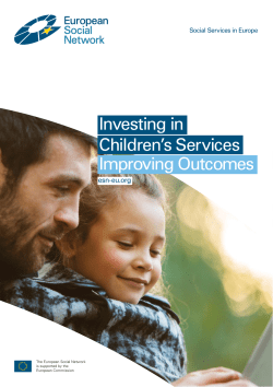 Investing in Children`s Services Improving outcomes