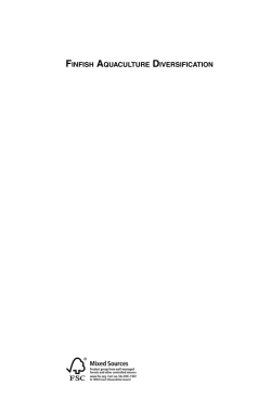 finfish aquaculture diversification - University of Troms&oslash;