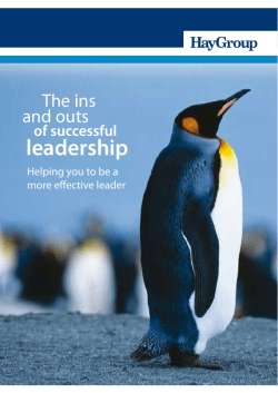 Ins and Outs of Successful Leadership