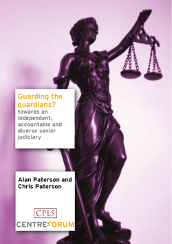 Guarding the guardians? - University of Strathclyde