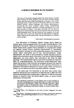 a world inhuman in its poverty - Asian Studies | Journal of Critical