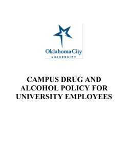 campus drug and alcohol policy for university employees