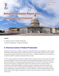 federal privatization