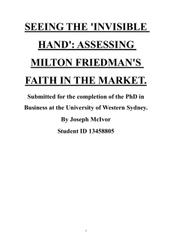 seeing the `invisible hand`: assessing milton