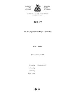 Bill 97 - Legislative Assembly of Ontario