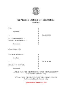 supreme court of missouri - Your Missouri Courts