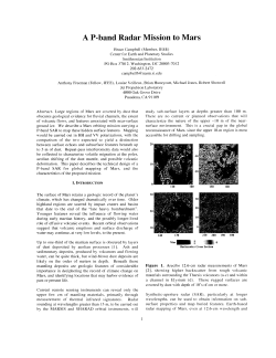A P-band Radar Mission to Mars