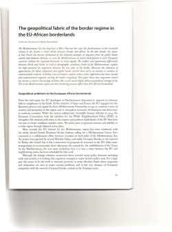 The geopolitical fabric of the border regime in