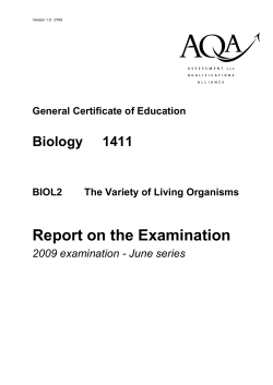 Unit 2 - The variety of living organisms