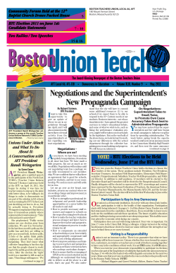 Negotiations and the Superintendent`s New Propaganda Campaign