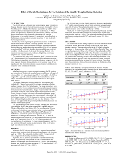 Effect of Clavicle Shortening on In Vivo Rotations of the Shoulder