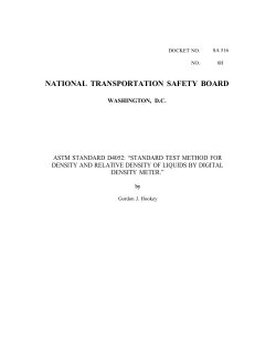Standard Test Method for Density and Relative Density of Liquids by