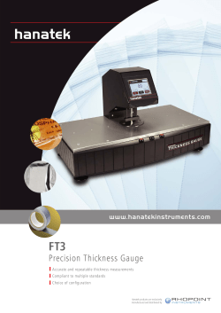 Precision Thickness Gauge - Advanced Testing Instruments