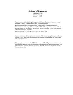 College of Commerce and Business Administration