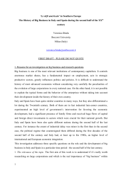 Le défi américain` in Southern Europe – The history of big business
