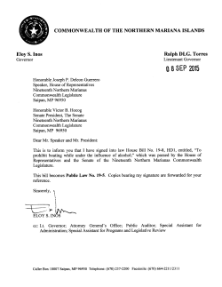 PL 19-05 - CNMI Law