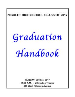 Graduation Handbook - Nicolet High School