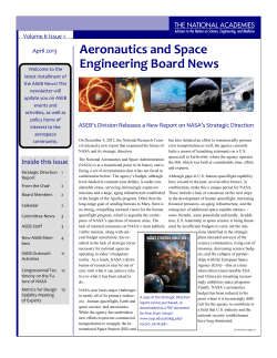 April - National Academy of Sciences