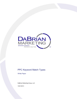 PPC Keyword Match Types - DaBrian Marketing Group