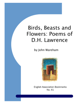 Birds, Beasts, Flowers: Poems of DH Lawrence