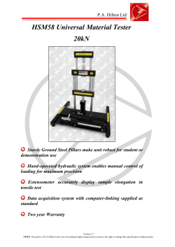 HSM58 Universal Material Tester 20kN