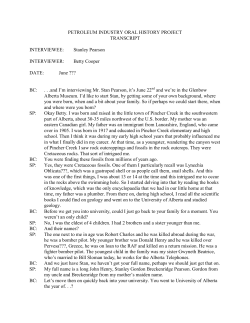 PETROLEUM INDUSTRY ORAL HISTORY PROJECT