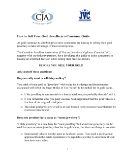How to Sell Your Gold Jewellery- a Consumer Guide
