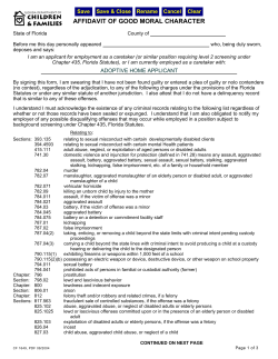affidavit of good moral character - Adoption Support Services of Florida
