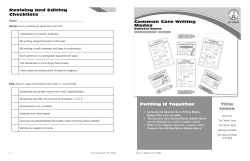 Common Core Writing Modes - Carson