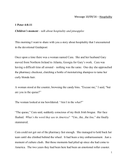 Hospitality - Chatham Community Church