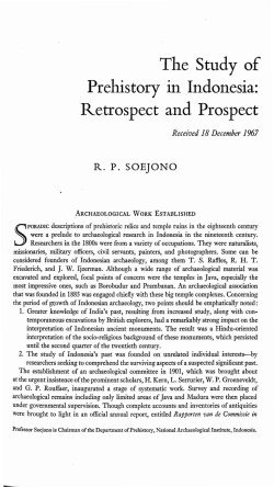 The Study of Prehistory in Indonesia: Retrospect