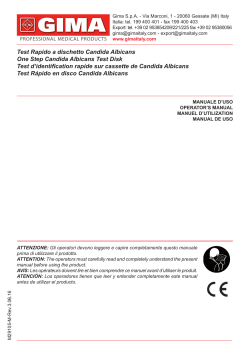 Test Rapido a dischetto Candida Albicans One Step Candida