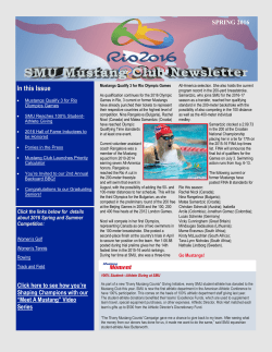 Spring 2016 Newsletter
