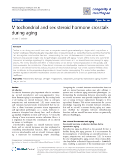 Mitochondrial and sex steroid hormone crosstalk
