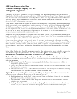 Pledge of Allegiance - California 4-H