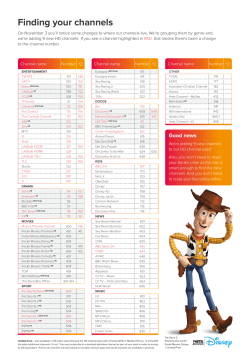 Finding your channels