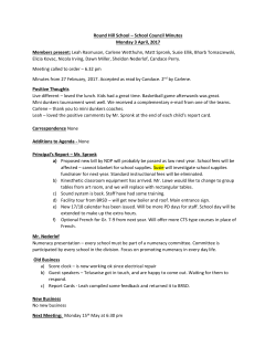 Round Hill School &ndash; School Council Minutes Monday 3 April, 2017