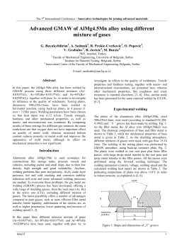 Advanced GMAW of AlMg4.5Mn alloy using different mixture of gases
