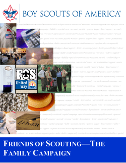 friends of scouting&mdash;the family campaign