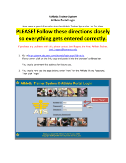 PLEASE! Follow these directions closely so everything gets entered