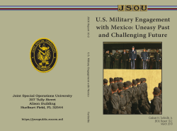 US Military Engagement with Mexico: Uneasy