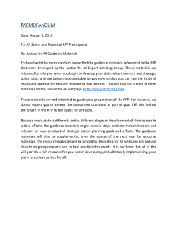 Justice for All Guidance - National Center for State Courts