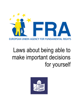 Laws about being able to make important decisions for
